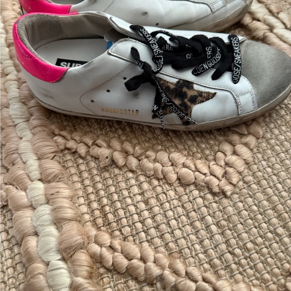 Golden Goose Kids' White and Pink Sneakers - Picture 2 of 3